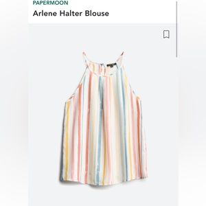 NWOT- Papermoon- Arlene Halter Blouse- Size L
